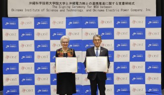 OIST and Okinawa Electric Co. signed MOU