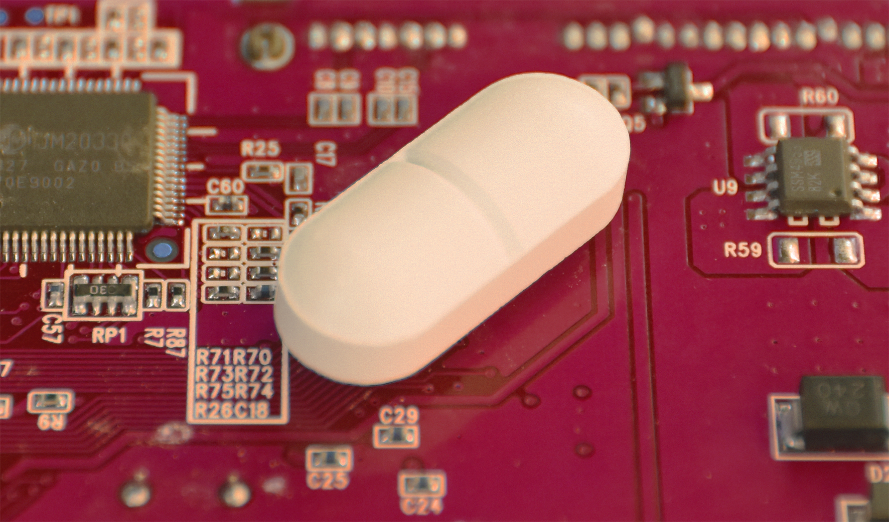 Circuit board and pill