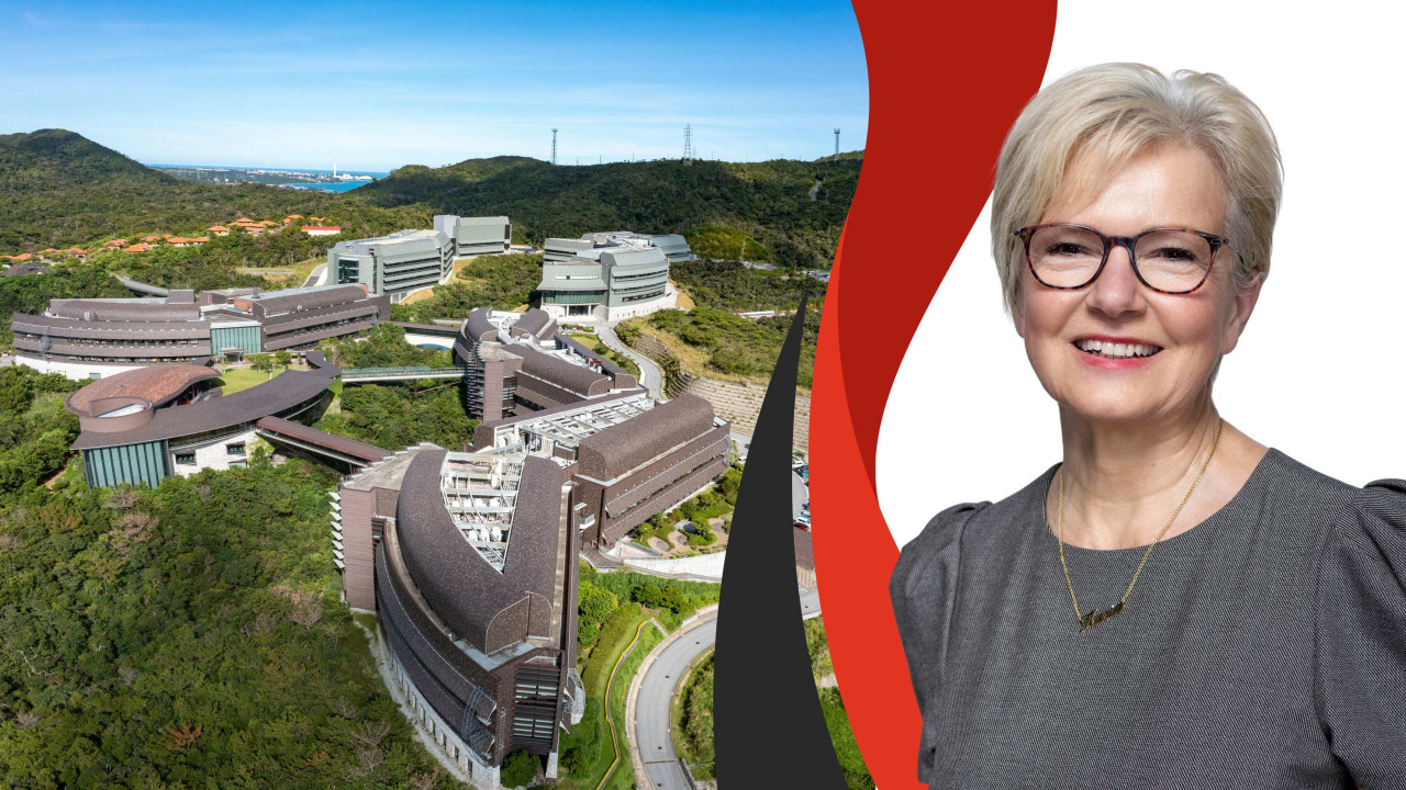 Dr. Karin Markides and OIST campus