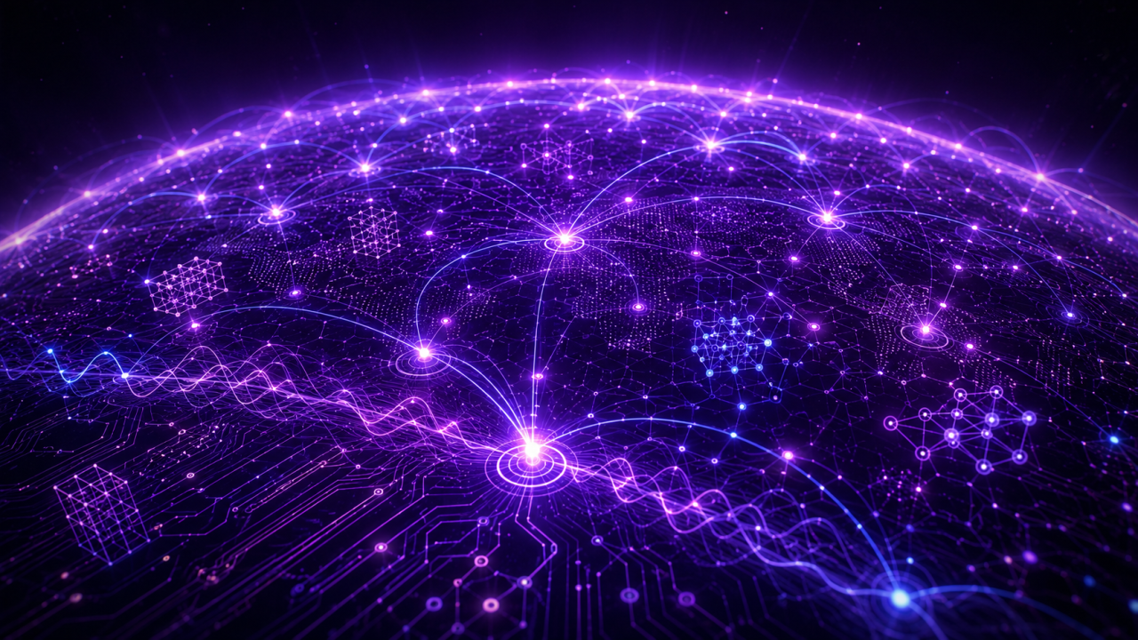 quantum design in purple