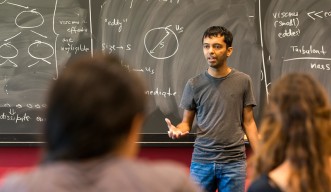 Prof. Pinaki Chakraborty giving a lecture
