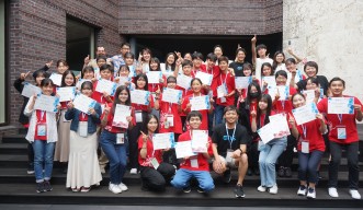 OISTとOne Young Worldが持続可能な社会と起業をテーマにスプリングキャンプを開催し、全国から高校生が参加しました。