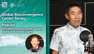 Nick and Kenji with microphone