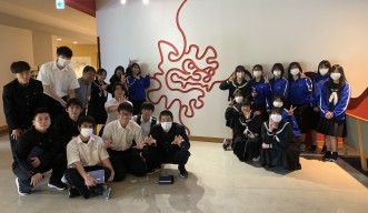 沖縄県立糸満高等学校のOIST訪問