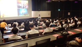 Aizuwakamastu Xaverio Junior High School students visited OIST