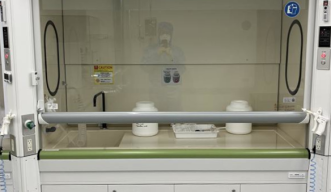 fume hood for acid etching in cleanroom