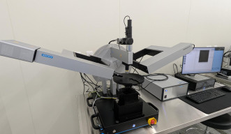 multi-angle ellipsometer on a table