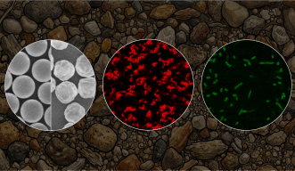 3 circles in whit, red and green
