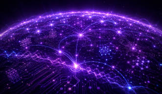 quantum design in purple