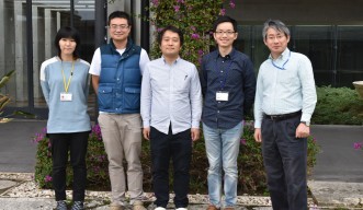 Past and present members of the Developmental Neurobiology Unit. From the left: Dr. Akane Hagiwara, OIST PhD student Hsieh-Fu Tsai, Dr. Toshiaki Mochizuki, OIST PhD student Yi-Jyun Luo and Prof. Ichiro Masai