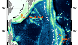 Map of Ocean Troughs