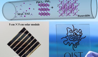 Perovskite solar modules produced using the chemical vapor deposition (CVD) technique