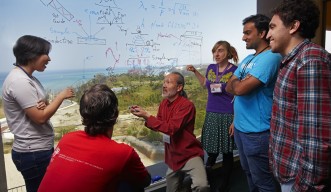 OIST faculty teaching physics to students 