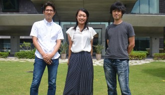 (From left) Dr Chuya Shinzato, Dr Yuna Zayasu, Dr Yuichi Nakajima