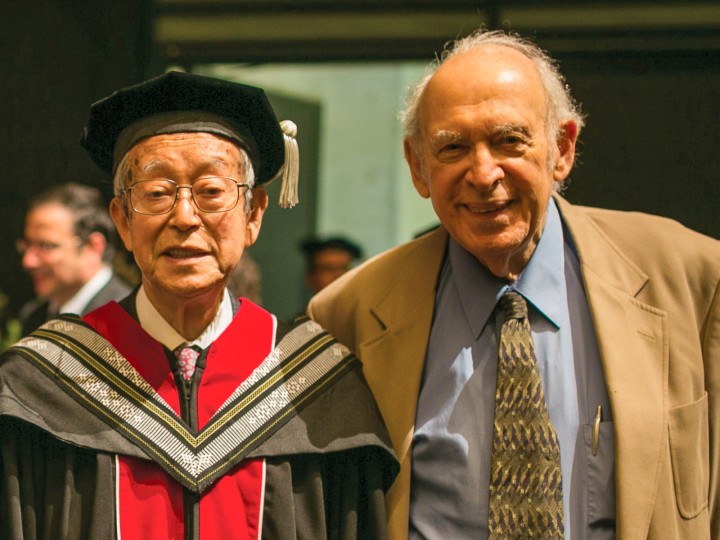 Jerome Friedman and Koji Omi in 2018