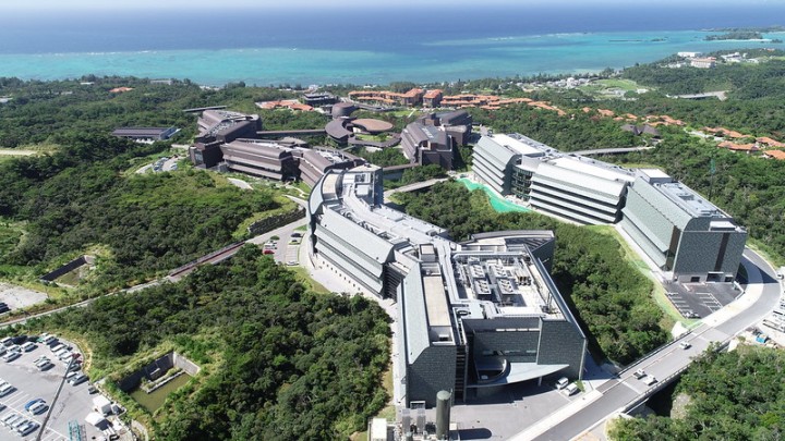 Aerial view of the OIST campus