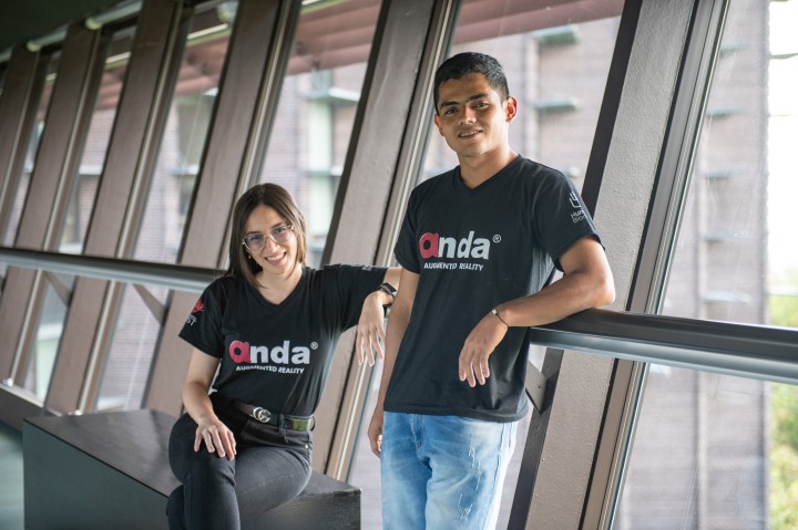 Members of anda: (From left) Maria Valbuena and Carlos Rey  