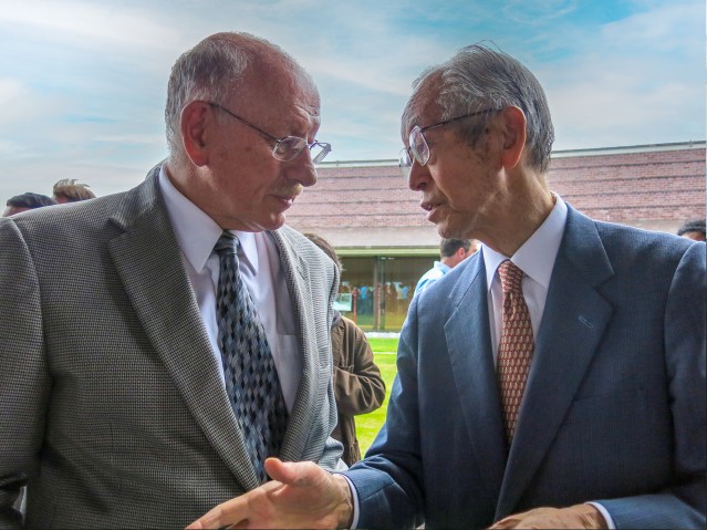 Jonathan Dorfan and Koji Omi at OIST