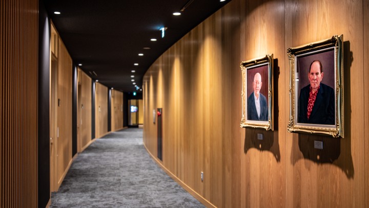 President hallway hero