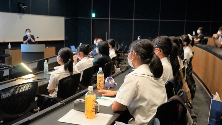Students sitting in a lecture-hall