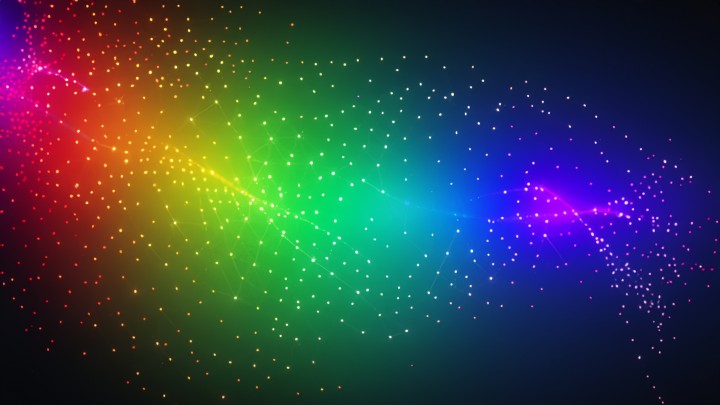 rainbow color light