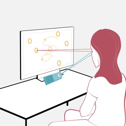 illustration of a person looking at a computer screen