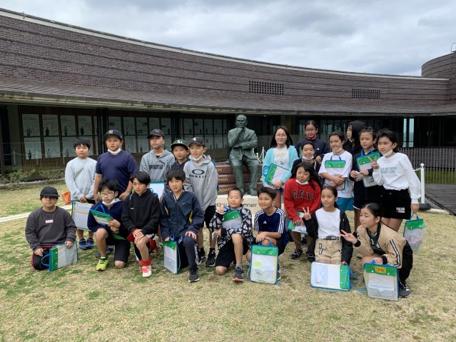 Kin Elementary School students visited OIST