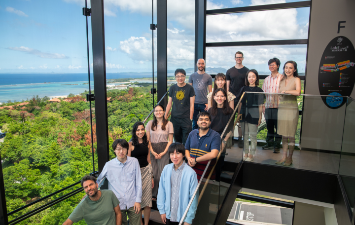 unit members on the steps