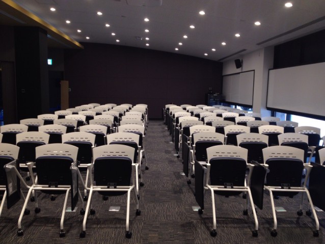 theater layout; 80 Seats