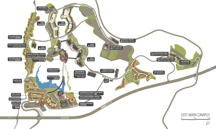 OIST campus map