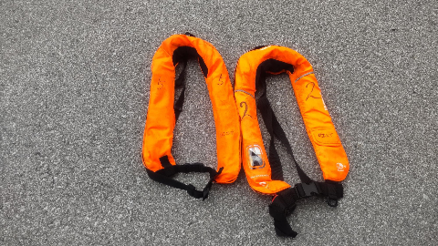 orange life vests