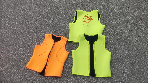 Neoprene vests with OIST logo