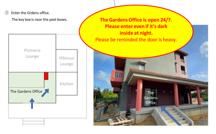 The Gardens Office and Key Box