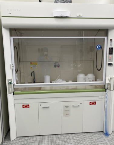 cleanroom fume hood for hydrofluoric acid etching