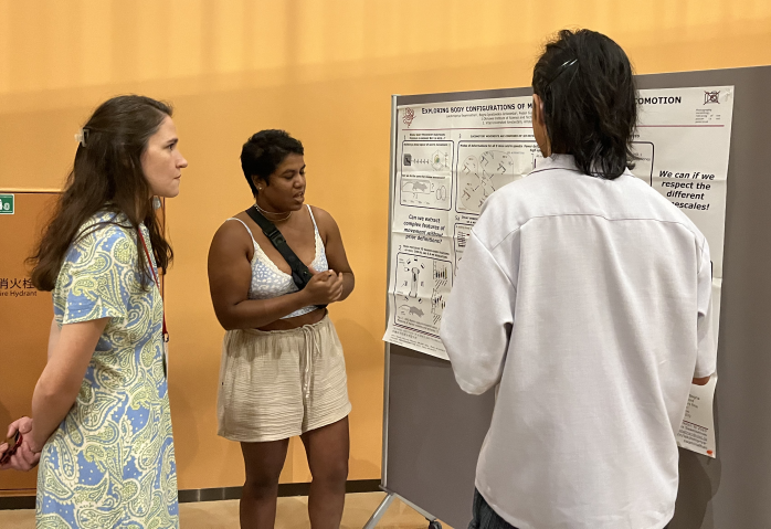 Lakshmi with her poster