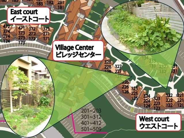 A map of the Gardening Club plots
