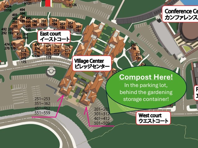 A map of the Gardening Club VC composting