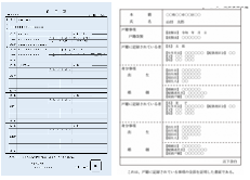 Residence Certificate with a whole record-Original Copy