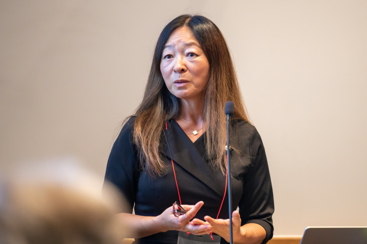 Amy Shen delivers welcome remarks