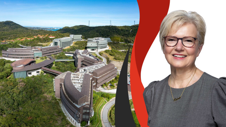 Dr. Karin Markides and OIST campus