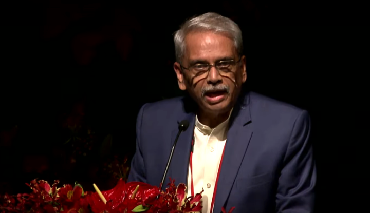 Mr. Senapathy “Kris” Gopalakrishnan — OIST Board member delivers his congratulatory address