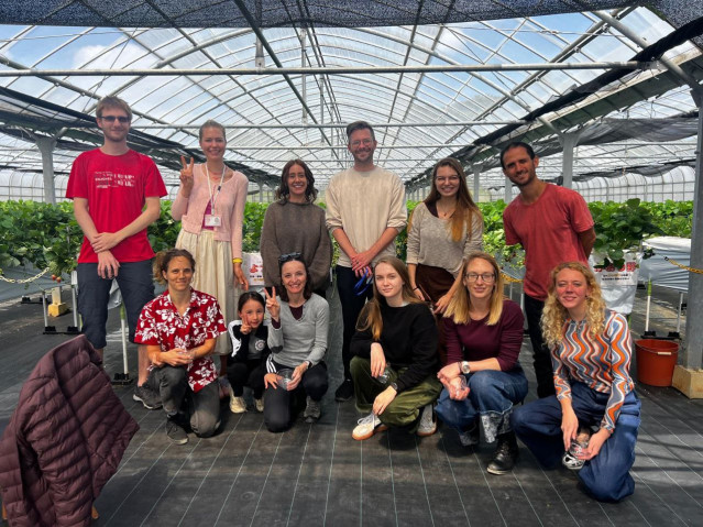 Laurino group at strawberry farm
