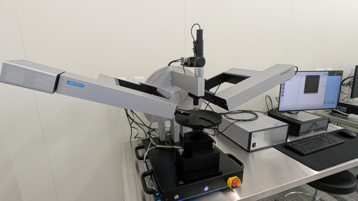 multi-angle ellipsometer on a table