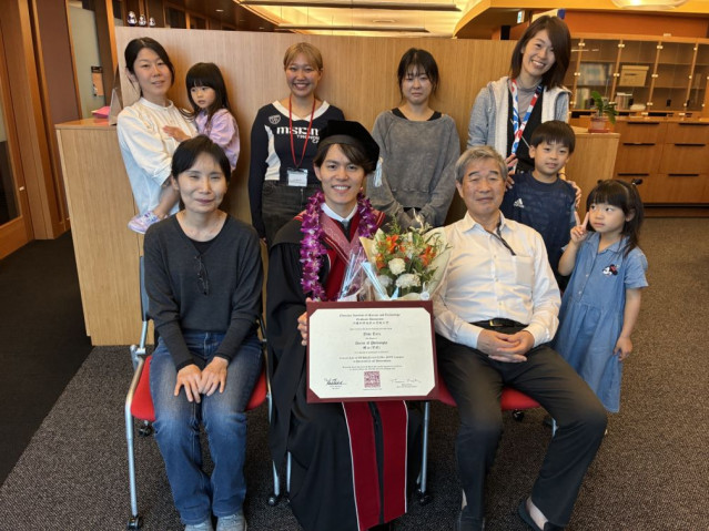 A group photo taken at graduation day on February 27, 2026