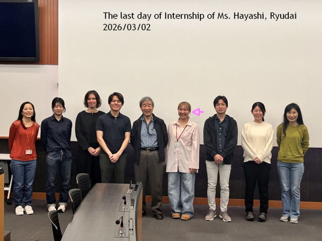 A group photo taken at lab. meeting on March 02, 2026