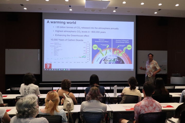 American School in Japan Students Visited OIST