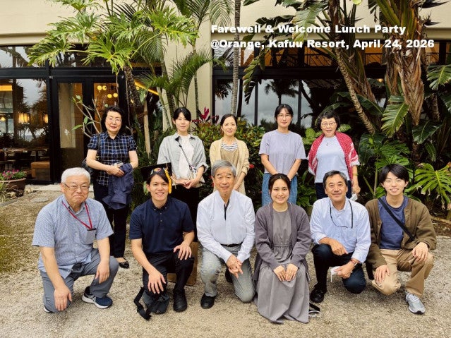 A group photo taken at Farewell Welcome Lunch Party on Apr. 24, 2026.