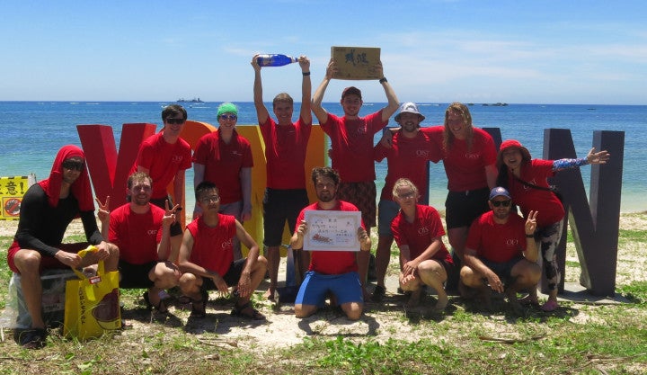 Photo of the winning team of the 2026 Yomitan Haarii