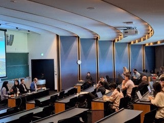NCP Japan and EURAXESS speakers engage with OIST researchers during a Q&A session for Horizon Europe Information Days 