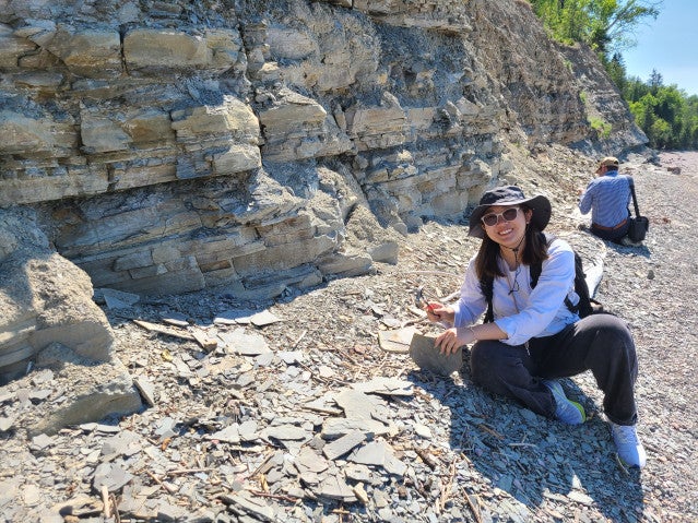 in the rocks